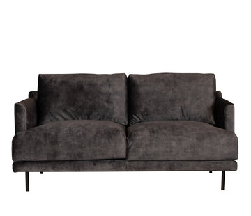 Bronx71 2,5-zits bank Denver antraciet velvet