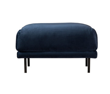 Bronx71 Hocker Denver donkerblauw velvet