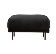 Bronx71 Hocker Denver zwart velvet