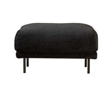 Bronx71 Hocker Denver zwart velvet