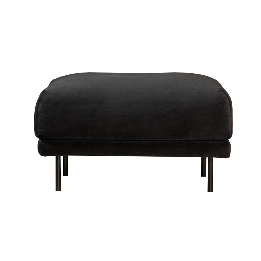 Hocker Denver zwart velvet