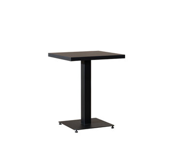 Bronx71 Bistrotafel Nils melamine zwart 70 x 70 cm