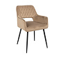 Stoel Mika taupe velvet