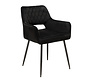 Stoel Mika zwart velvet