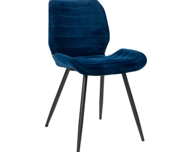Bronx71 Stoel Toby donkerblauw velvet