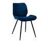 Stoel Toby donkerblauw velvet