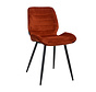 Stoel Toby koper velvet