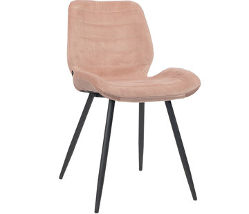 Bronx71 Stoel Toby roze velvet