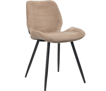 Bronx71 Stoel Toby taupe velvet