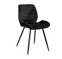Stoel Toby zwart velvet