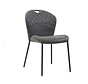 Stapelbare stoel Fay antraciet eco-leer