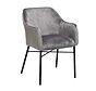 Stoel Chicago grijs velvet