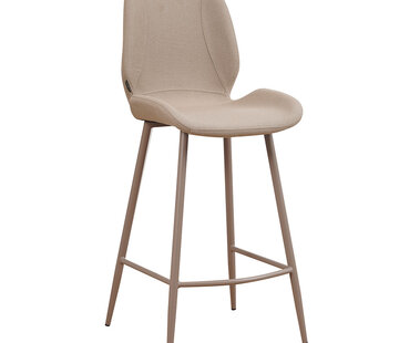 Bronx71 Barkruk Jena taupe gerecycled polyester 69 cm