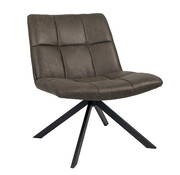 Bronx71 Fauteuil Eevi antraciet eco-leer