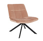 Fauteuil Eevi roze velvet