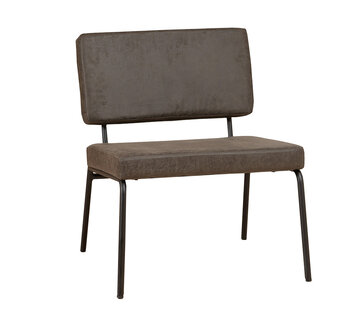 Bronx71 Fauteuil Espen antraciet eco-leer