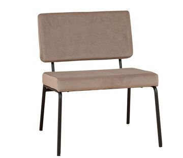 Bronx71 Fauteuil Espen taupe velvet