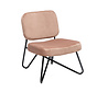Fauteuil Julia roze velvet