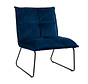 Fauteuil Malaga donkerblauw velvet