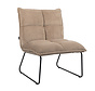 Fauteuil Malaga taupe velvet