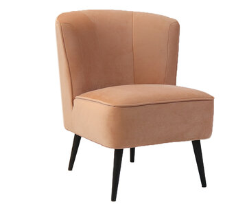 Bronx71 Fauteuil Lyla roze velvet