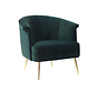 Fauteuil Amy donkergroen velvet
