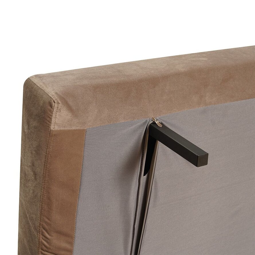 Slaapbank 1,5 persoons Kristian taupe velvet