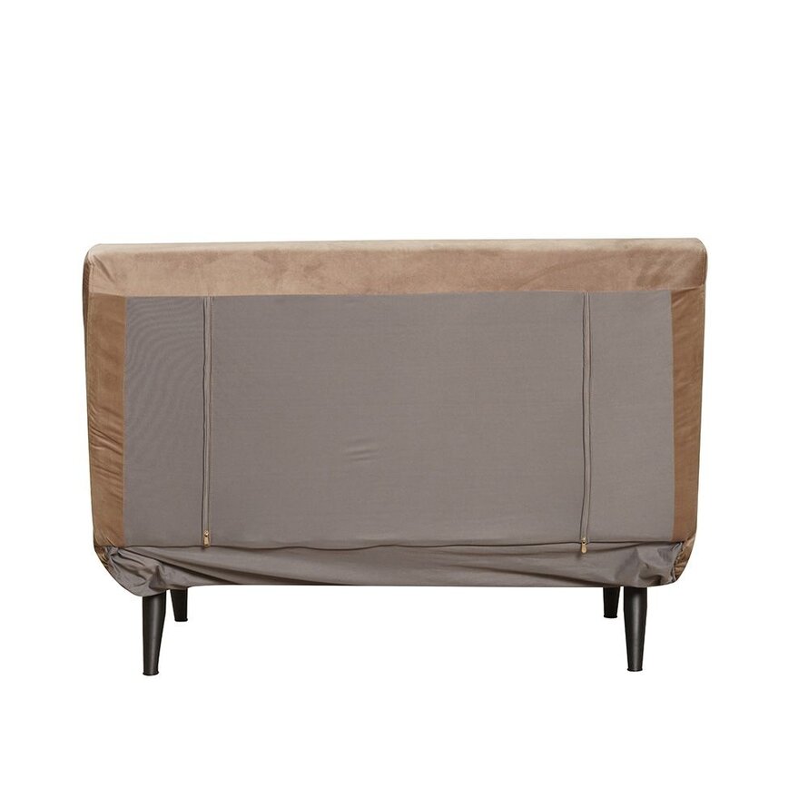 Slaapbank 1,5 persoons Kristian taupe velvet