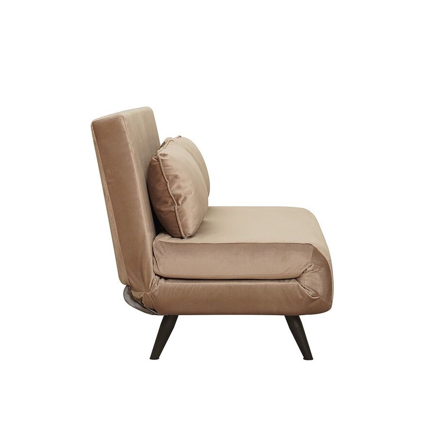 Slaapbank 1,5 persoons Kristian taupe velvet