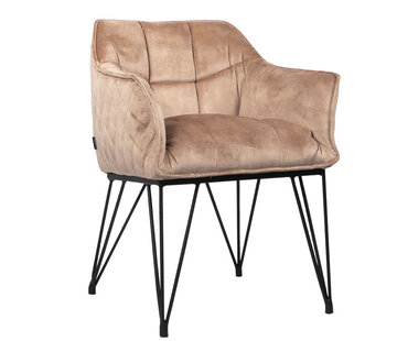 Bronx71 Stoel Jayron taupe velvet