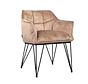 Stoel Jayron taupe velvet