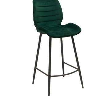 Bronx71 Barkruk Toby donkergroen velvet 71 cm