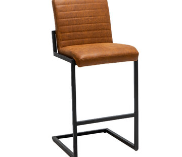 Bronx71 Barkruk Block cognac eco-leer 79 cm