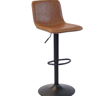 Bronx71 Barkruk Texas cognac leer 60-76 cm