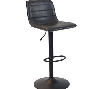 Bronx71 Barkruk Boston antraciet leer 60-76 cm