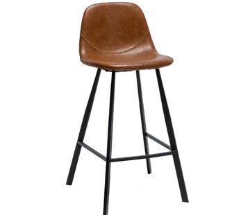 Bronx71 Barkruk Logan cognac eco-leer 70 cm