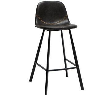 Bronx71 Barkruk Logan antraciet eco-leer 70 cm
