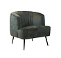 Fauteuil Billy donkergroen velvet