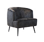 Fauteuil Billy antraciet velvet