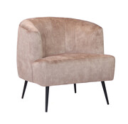 Bronx71 Fauteuil Billy taupe velvet