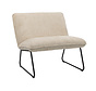 Fauteuil Merle taupe polyester