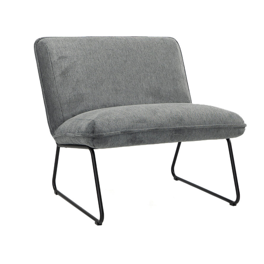 Fauteuil Merle antraciet polyester