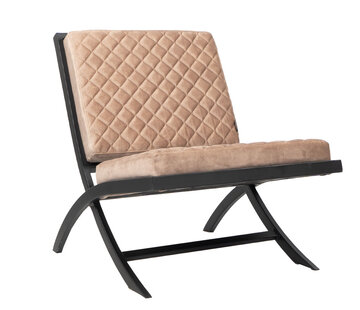 Fauteuil Madrid taupe velvet