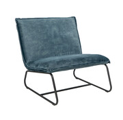 Fauteuil Paris blauw velvet