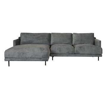 Bronx71 Hoekbank links Denver antraciet polyester