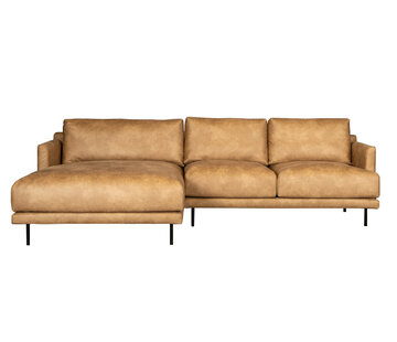 Bronx71 Hoekbank links Denver beige eco-leer