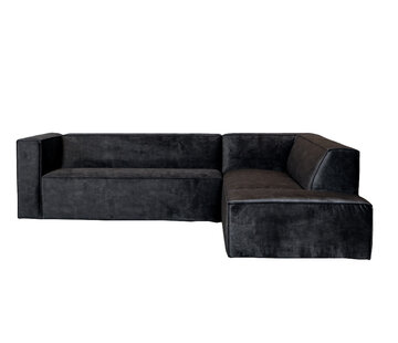 Bronx71 Hoekbank rechts Memphis antraciet velvet