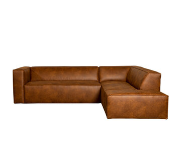 Bronx71 Hoekbank rechts Memphis cognac eco-leer