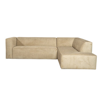 Bronx71 Hoekbank rechts Memphis taupe polyester