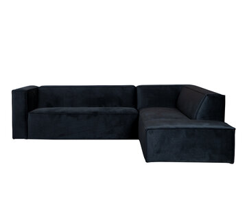 Bronx71 Hoekbank rechts Memphis zwart velvet